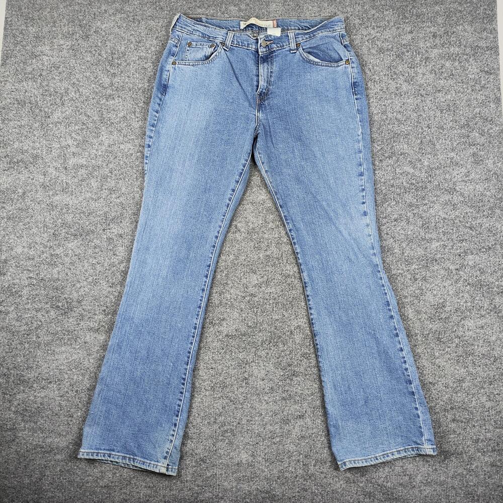 Levis 515 Nouveau Boot Cut Jeans Womens 12M Light Wash Mid Rise Stretch Denim